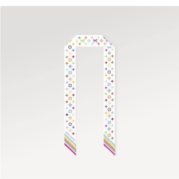 Louis Vuitton LV x TM White Multicolor Monogram Bandeau - Picture 2 of 6